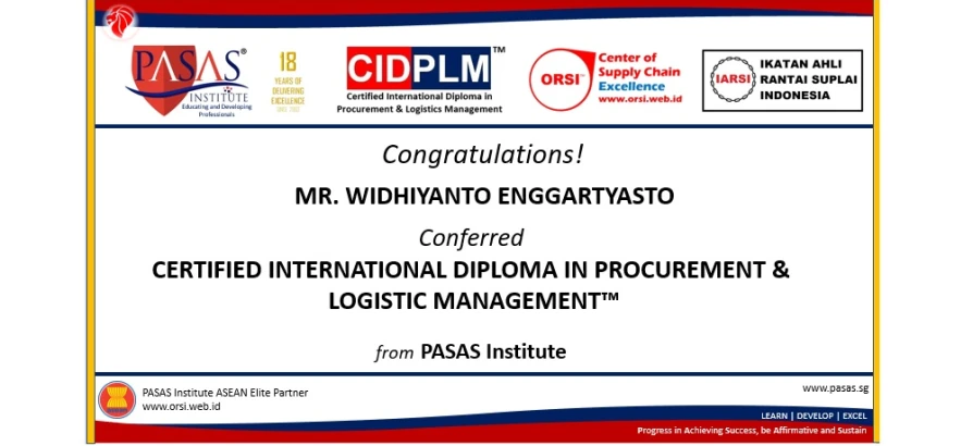 Congratulation to Mr. Widhiyanto, who has succesfully completed and conferred the CIDPLM