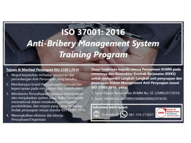 ISO 370012016 AntiBribery Management System Training