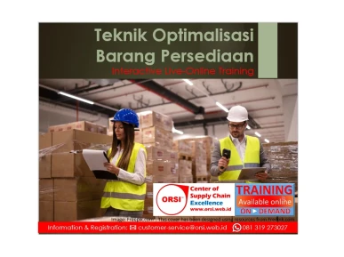 Teknik Optimalisasi Barang Persediaan