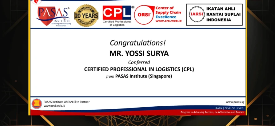 Congratulation to Mr. Yossi Surya!