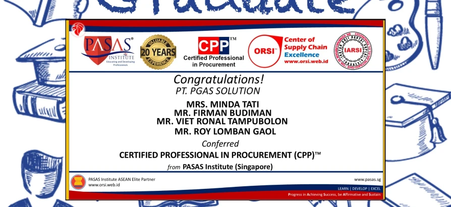 Congratulations to the Participant from PT. PGAS Solution!