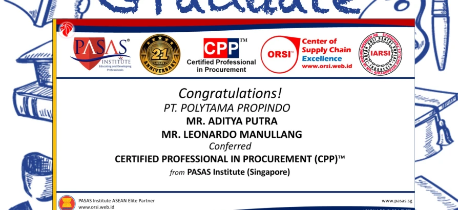 Congratulations to the Participant from PT. Polytama Propindo!