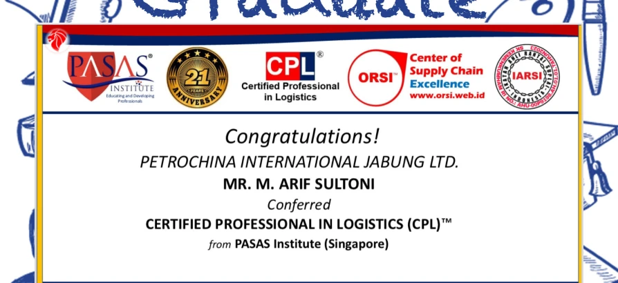 Congratulations to the Participant from PetroChina International Jabung  Ltd.!