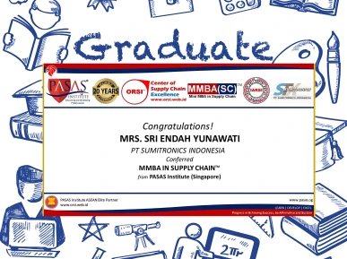 Congratulations to the participant from PT SUMITRONICS INDONESIA