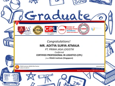 Congratulations to the participant from PT PRIMA JASA LOGISTIK