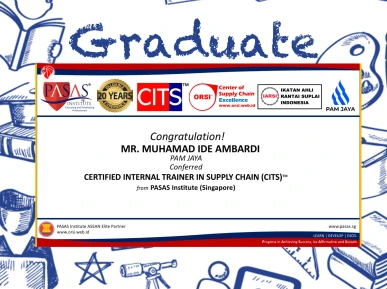 Congratulations to the Participant from PAM JAYA for successfully completing the CITS program