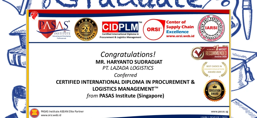 Congratulations to the Participant from PT. LAZADA LOGISTICS!