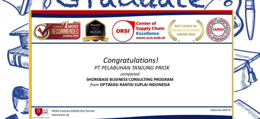 Congratulations to PT PELABUHAN TANJUNG PRIOK for successfully completing the Shorebase Business Consulting Program